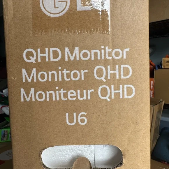 LG QHD Monitor - Brown Box